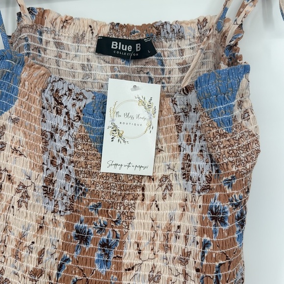 Blue B Western Patchwork Tie Strap Dress - Picture 3 of 6